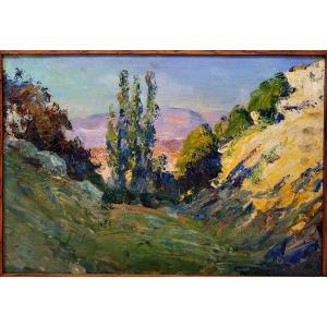 Emile Giraud (1850-1918) Landscape In Aix-en-provence