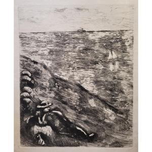 Marc Chagall (1887-1985) The Shepherd And The Sea