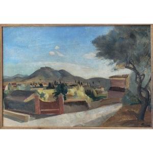 Edmond Ceria (1884-1955) Landscape In Provence