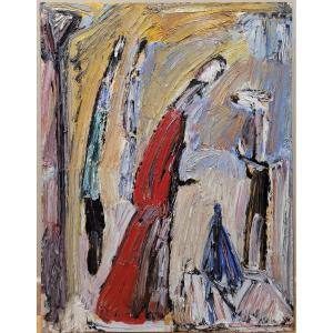 Richard Mandin (1909-2002) The Red Dress