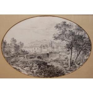 Jean Antoine Constantin d'Aix (1756-1844) Landscape Towards Aix En Provence