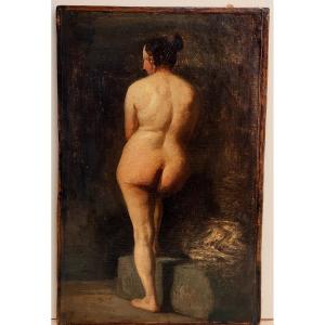 English School 19th Century Nude Woman From Behind