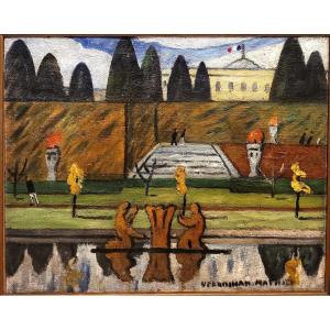 Louis Mathieu Verdilhan (1875-1928) The Gardens Of Versailles