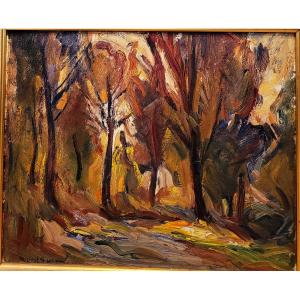 Marcel Arnaud (1877-1956) Path Under The Trees