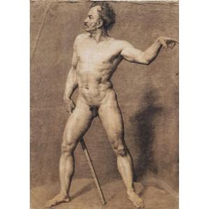 Jean Joseph Lecurieux (1801-1867) Academy Of Man