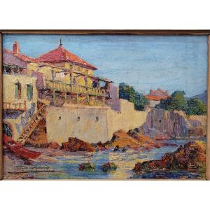 Jean-baptiste Duffaud (1853-1927) Seaside Villa