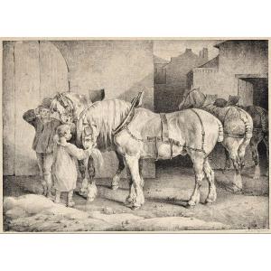 Théodore Géricault (1791- 1824) Farm Horses