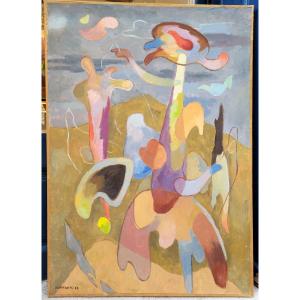 Albert Coste (1895-1985) Surrealist Characters