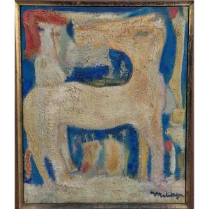 Edgar Melik (1904-1976) Woman And Horse