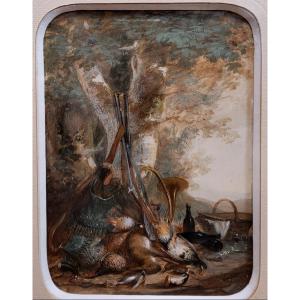 Marius Engalière (1824-1857) Hunting Trophy