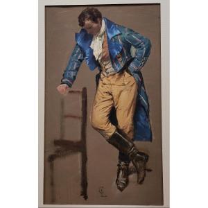 Jules Coulange-lautrec (1861 - 1950) Man In A Frock Coat