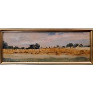 Louis Gautier (1855–1947) Wheat Fields, Domaine Des Métairies