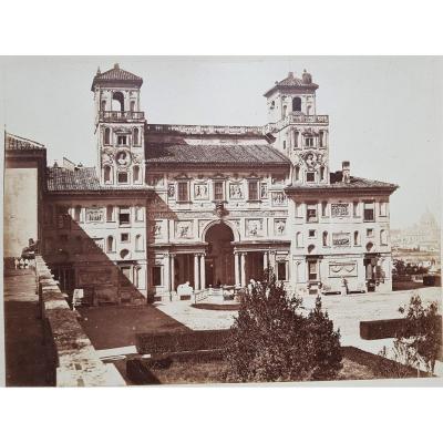 Rome The Villa Medici Around 1870