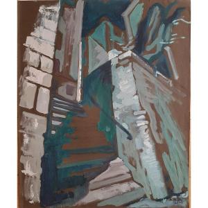 Robert Beat (1903-1990) Climbing The Stairs