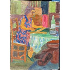 François Diana (1901-1993), Woman In The Studio