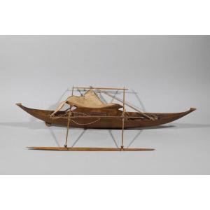 Model Of A Dugout Canoe