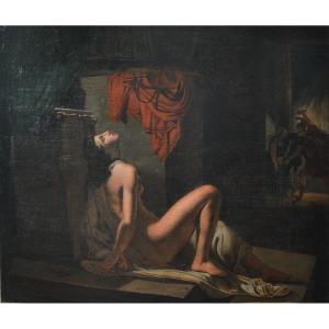 Cassandra Imploring Revenge From Minerva, Workshop Of Jérôme-martin Langlois (1779-1838)