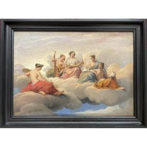 Théophile Vauchelet (1802-1873), Allegory Of The Arts