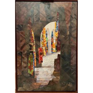 Brahim Sadouk, Colourful Fabrics Market 2011.