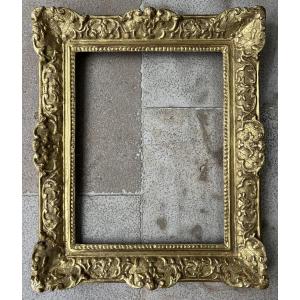 Bérain Frame In Carved And Gilded Wood, Regency Period