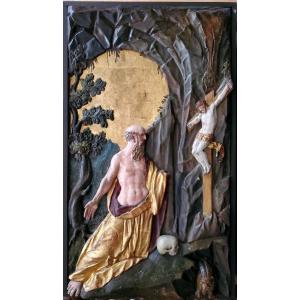 Saint Jerome Facing The Cross, Italy, 16th Century.