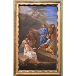 Alexandre Ubelesqui (paris, 1649 – Id., 1718), The Resurrection Of Lazarus