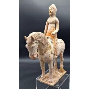 China - Horsewoman - Early Tang Dynasty - Tl