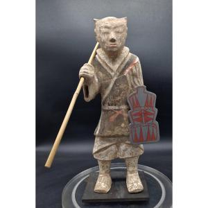 China - Terracotta Lancer Soldier - Han Dynasty - Tl