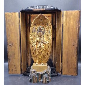 Japan - Jûichimen-kannon With Butsudan - Edo