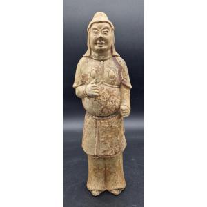China - Grand Imperial Standard Bearer - Glazed Terracotta - Sui - Tl