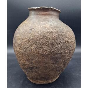 Japan - Koshigaraki Vase In Bizen Sandstone - Edo - Circa 1650