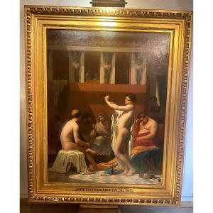 Painting By Auguste Alexandre Hirsch (1833-1912): Tepidarium