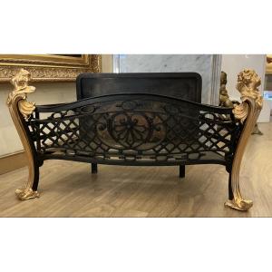 Large 19th-century Bronze Andirons 