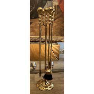 Early 20th Century Art Deco Ormolu Mantel Set