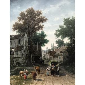 Léon Legat - Lively Village Street
