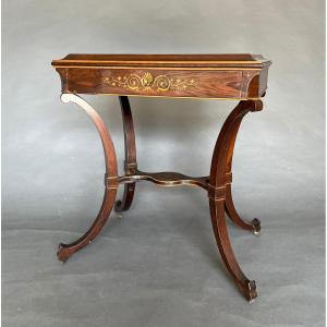 Small Charles X Period Living Room Table In Rosewood