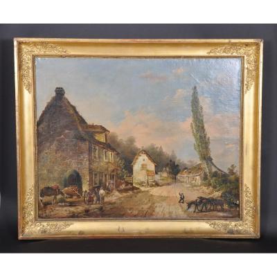 Animated Landscape, French School XIX