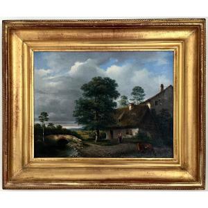 Landscap Animated Signed Constantin XIX Th Century