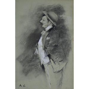 Antoine Calbet 1860-1944. “music Hall Singer.”