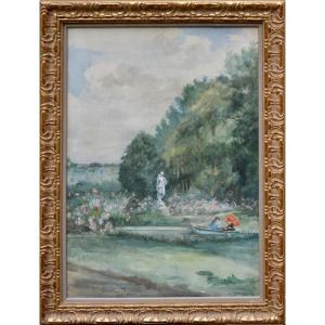 Charles-carolus Duran 1837-1917. “canoeing In The Park.”