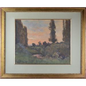 Louis Alaxandre Cabié 1853-1939. "landscape."