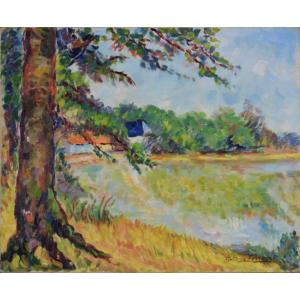 Antoine Ferracci 1890-1984. “fawn Landscape.”