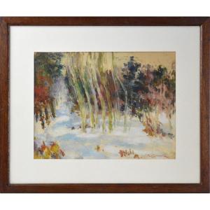 Jacques Van Coppenolle 1878-1915. "snowy Landscape."