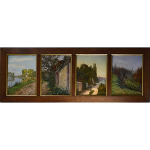 French School Circa 1900. "landscapes."