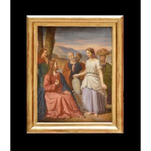Antoine Hénault 1810-1867. "jesus And The Samaritan Woman."