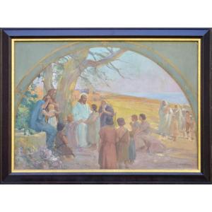 Paul Pascal 1867-1945. "let The Little Children Come To Me."