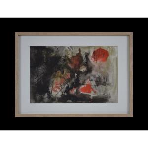 Claude Lagouche 1943-2020. "abstract Composition."