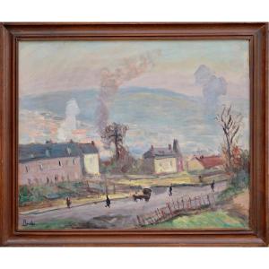 Leonard Bordes 1898-1968. "the Surroundings Of Rouen."