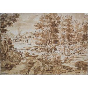 Gaetano Martoriello 1670-1720. Active In Naples. "landscape."