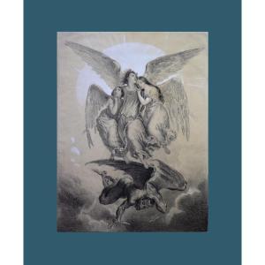 French Romantic School, 19th Century. "allegorical Scene."